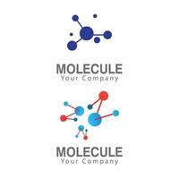 molécule symbole logo modèle vector illustration design