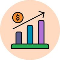 icône de vecteur de profit