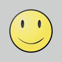 illustration vectorielle de smiley heureux
