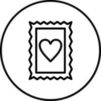 icône de vecteur de timbre de charité