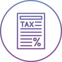 impôt rapport vecteur icône