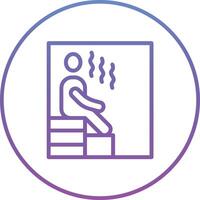 icône de vecteur de sauna