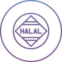 icône de vecteur halal