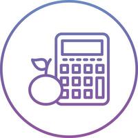 calorie calculatrice vecteur icône