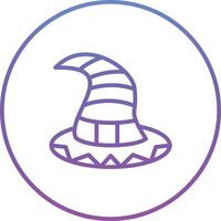 icône de vecteur de chapeau de sorcière
