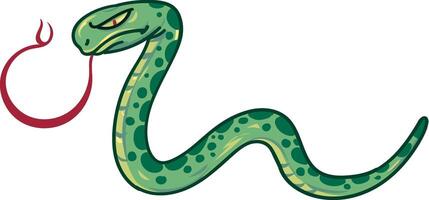 vert serpent sur blanc Contexte vecteur