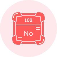 nobelium solide duo régler icône vecteur