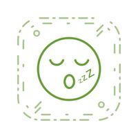 icône de vecteur de sommeil emoji