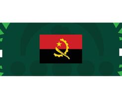 angola drapeau africain nations 2023 équipes des pays africain Football symbole logo conception vecteur illustration