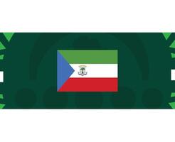équatorial Guinée drapeau africain nations 2023 équipes des pays africain Football symbole logo conception vecteur illustration