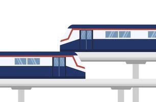 bts ciel train vecteur illustration. transport concept