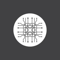 circuit câble La technologie logo vecteur modèle illustration