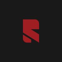 r initiale logo conception concept vecteur