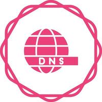 DNS serveur vecteur icône