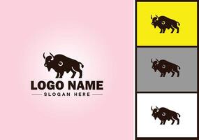 bison logo vecteur art icône graphique pour affaires marque icône bison logo modèle