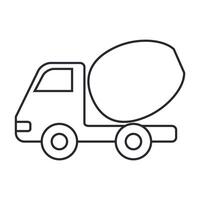 un camion icône vecteur. construction illustration signe. livraison symbole ou logo. vecteur