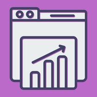 site Internet statistiques vecteur icône