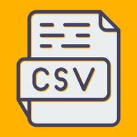 icône de vecteur csv