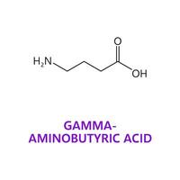 neurotransmetteur gamma-aminobutyrique acide formule vecteur