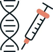 les gènes vecto icône vecteur