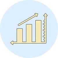 statistiques augmenter vecto icône vecteur