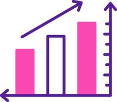 statistiques augmenter vecto icône vecteur