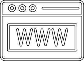 la toile navigateur vecto icône vecteur