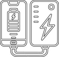 portable batterie vecto icône vecteur