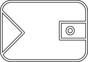 portefeuille vecto icône vecteur