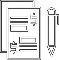 payé des articles vecto icône vecteur