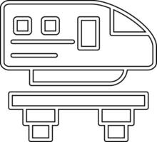 monorail vecto icône vecteur