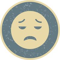 Emoji vecteur déçu