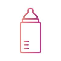Icône de vecteur de bouteille de bébé