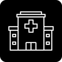 hôpital bâtiment vecto icône vecteur