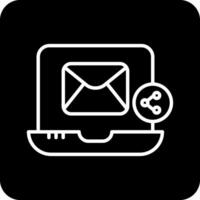 email partager vecto icône vecteur