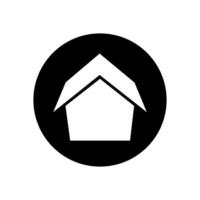 page d'accueil icône vecteur. maison illustration signe. Accueil symbole. bâtiment logo. vecteur
