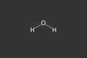 l'eau moléculaire squelettique chimique formule vecteur