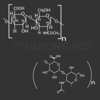hyaluronique acide moléculaire squelettique chimique formule vecteur