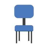 bleu Bureau chaise icône vecteur