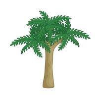 tropical arbre icône vecteur illustration