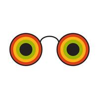 coloré rond des lunettes de soleil icône vecteur illustration