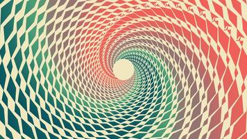 abstrait spirale filage vortex minimaliste rétro Couleur Contexte. vecteur
