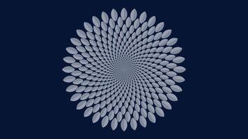 abstrait spirale à pois vortex style Créatif foncé bleu Contexte. vecteur