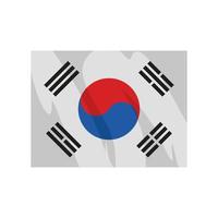 symbole du drapeau coréen vecteur