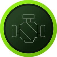 conception d'icône créative de moteur de voiture vecteur