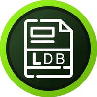 ldb Créatif icône conception vecteur