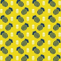 ananas répéter branché modèle coloré vecteur illustration Jaune Contexte