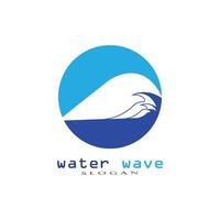 modèle de logo de vague d'eau vecteur