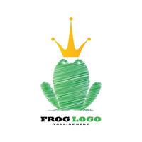 vecteur de modèle de logo grenouille