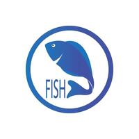 modèle de logo de poisson vecteur